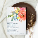 Search for luncheon wedding invitations Watercolor flowers