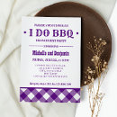 Search for barbecue engagement party invitations Buffalo plaid