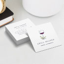 Search for wine business cards Sommelier