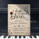 Search for music wedding invitations Rustic