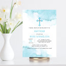 Search for holy christening invitations Blue