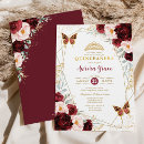 Search for maroon butterfly invitations For kids