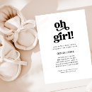 Search for white baby girl shower invitations Boho