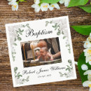 Search for christening napkins Typography