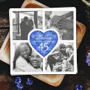 Search for 45th anniversary napkins Heart