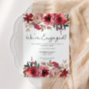 Search for roses engagement party invitations Pastel