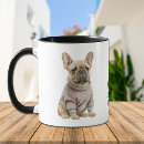 Search for cute frenchie mugs Watercolor