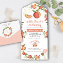 Search for one sweet peach invitations Gender neutral