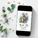 Search for koala party invitations Wild one