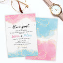 Search for he or she invitations Pink blue
