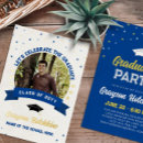 Search for stars graduation invitations announcements Blue