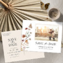 Search for rust save the date postcards Whimsical wildflowers
