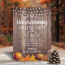 Search for fall house warming invitations Leaves