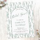Search for postcard bridal shower invitations Greenery