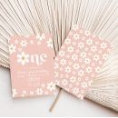 Search for daisy 1st birthday invitations Retro