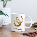 Search for lucky horseshoe mugs Good luck