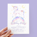 Search for watercolor unicorn invitations Cute