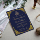 Search for navy blue border wedding invitations Walima