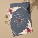 Search for dark blue wedding invitations Chic calligraphy