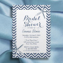 Search for chevron bridal shower invitations Navy