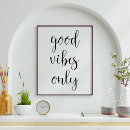 Search for good vibes only posters Minimalist