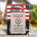 Search for pirate 5th birthday invitations Boy