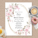Search for pink baby girl christening invitations Cross