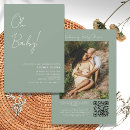 Search for photo baby shower invitations Qr code