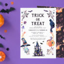 Search for trick or treat invitations haunted house
