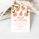 Search for sweet as a peach birthday invitations Girl