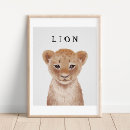 Search for safari nursery posters Lion