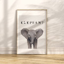Search for elephant decor nursery posters Cute