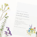 Search for vibrant wedding invitations Wildflowers