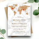 Search for world travel wedding invitations Globe
