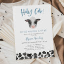 Search for cow baby boy shower invitations Rustic