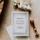 Search for modern geometric invitations Black and white