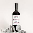 Search for funny christmas wine labels Red and green