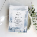 Search for blue winter wedding invitations Pine tree