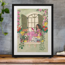 Search for pink cat art Green