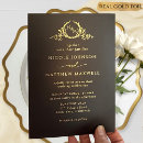 Search for premium wedding invitations Gold foil