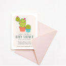Search for cactus baby shower invitations Flower