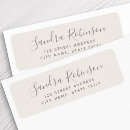Search for ecru return address labels For her