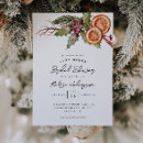Search for winter bridal shower invitations Festive