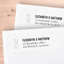 Search for black dots return address labels Black and white