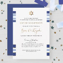 Search for traditional bar bat mitzvah invitations Star of david