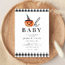 Search for halloween baby shower invitations Pumpkin