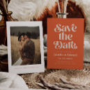 Search for boho save the dates Burnt orange