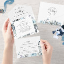 Search for navy blue wedding invitations Watercolor floral