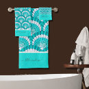 Search for aqua turquoise teal bath towels Elegant stylish modern