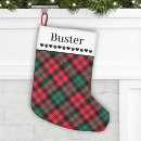 Search for red and green christmas stockings Plaid